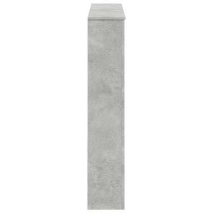 Haardomlijsting Betongrijs 102 x 20 x 102 cm Bewerkt hout