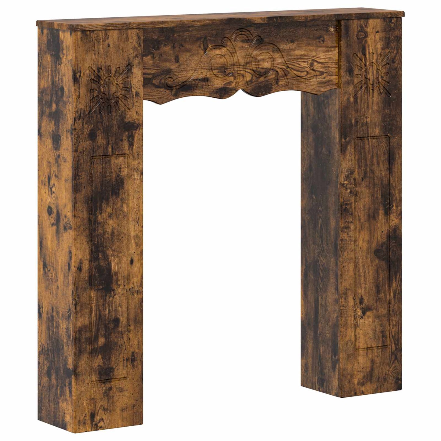 Haardomlijsting Gerookt eiken 102 x 20 x 102 cm Bewerkt hout