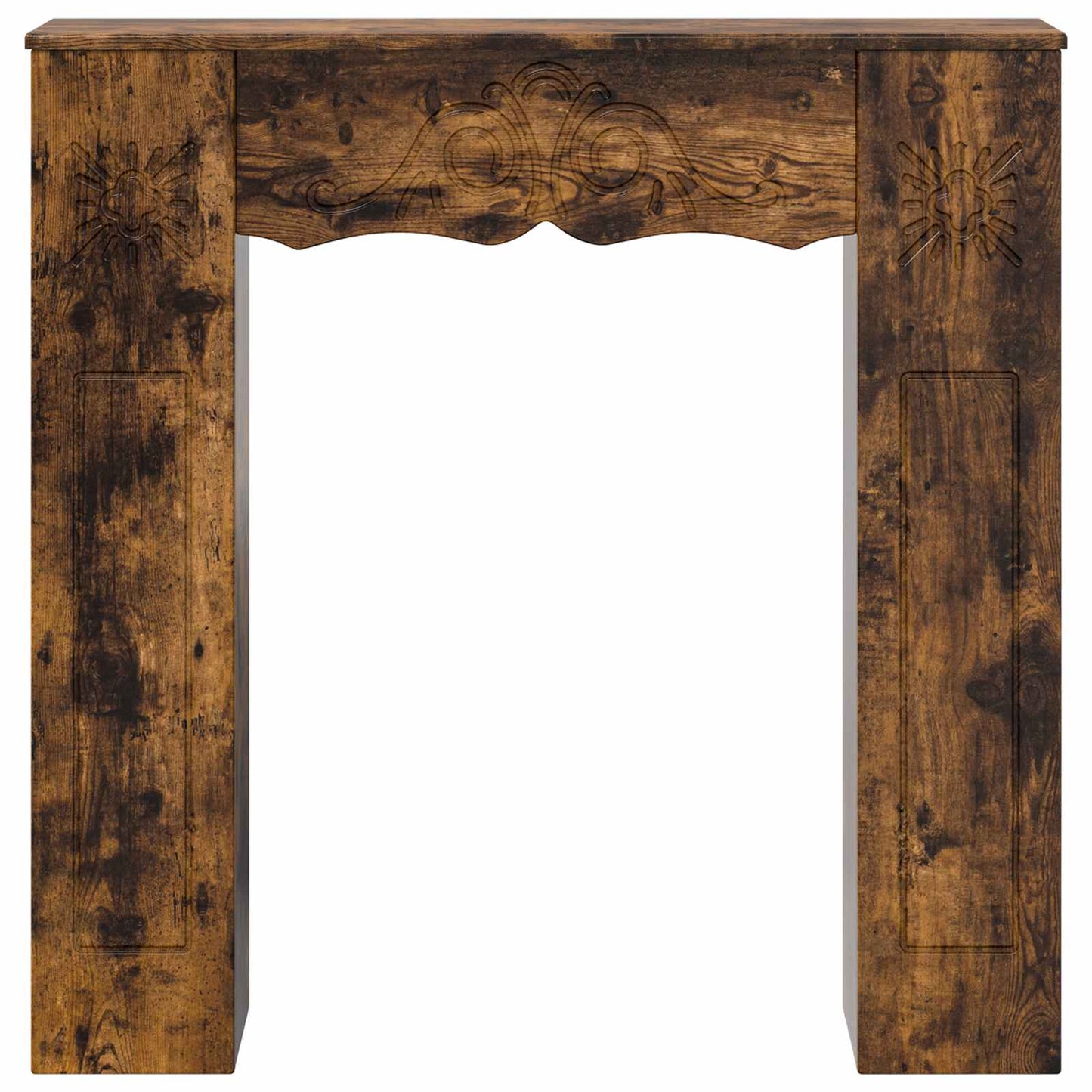 Haardomlijsting Gerookt eiken 102 x 20 x 102 cm Bewerkt hout