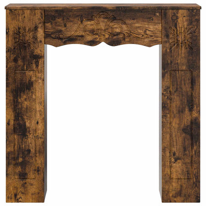 Haardomlijsting Gerookt eiken 102 x 20 x 102 cm Bewerkt hout