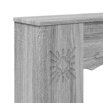 Haardomlijsting Grijs Sonoma 102 x 20 x 102 cm Bewerkt hout