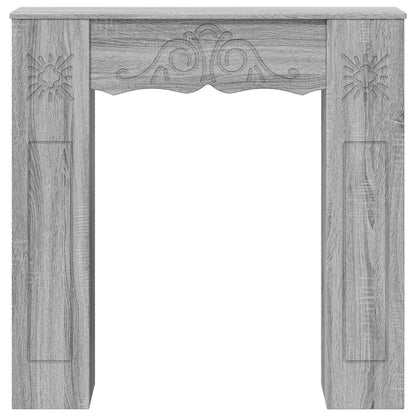 Haardomlijsting Grijs Sonoma 102 x 20 x 102 cm Bewerkt hout