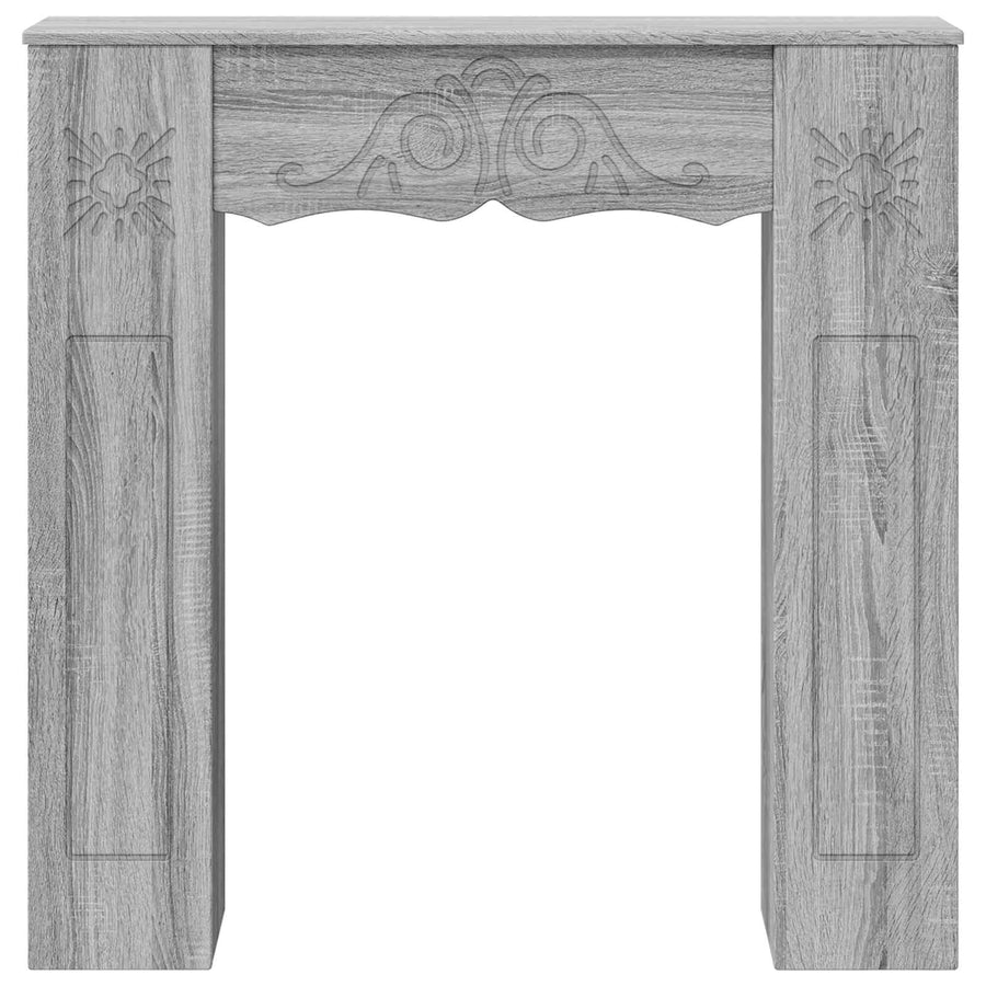 Haardomlijsting Grijs Sonoma 102 x 20 x 102 cm Bewerkt hout