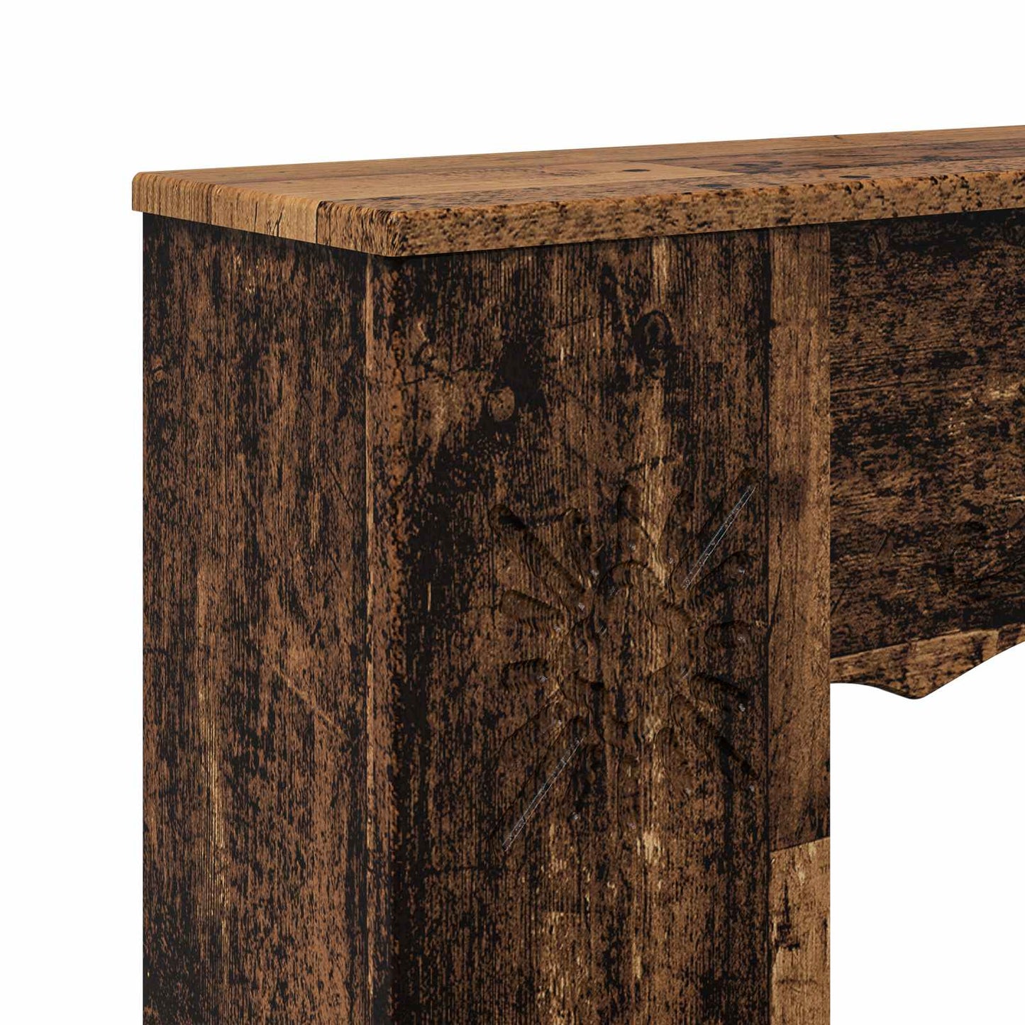Haardomlijsting Oud hout 102 x 20 x 102 cm Bewerkt hout