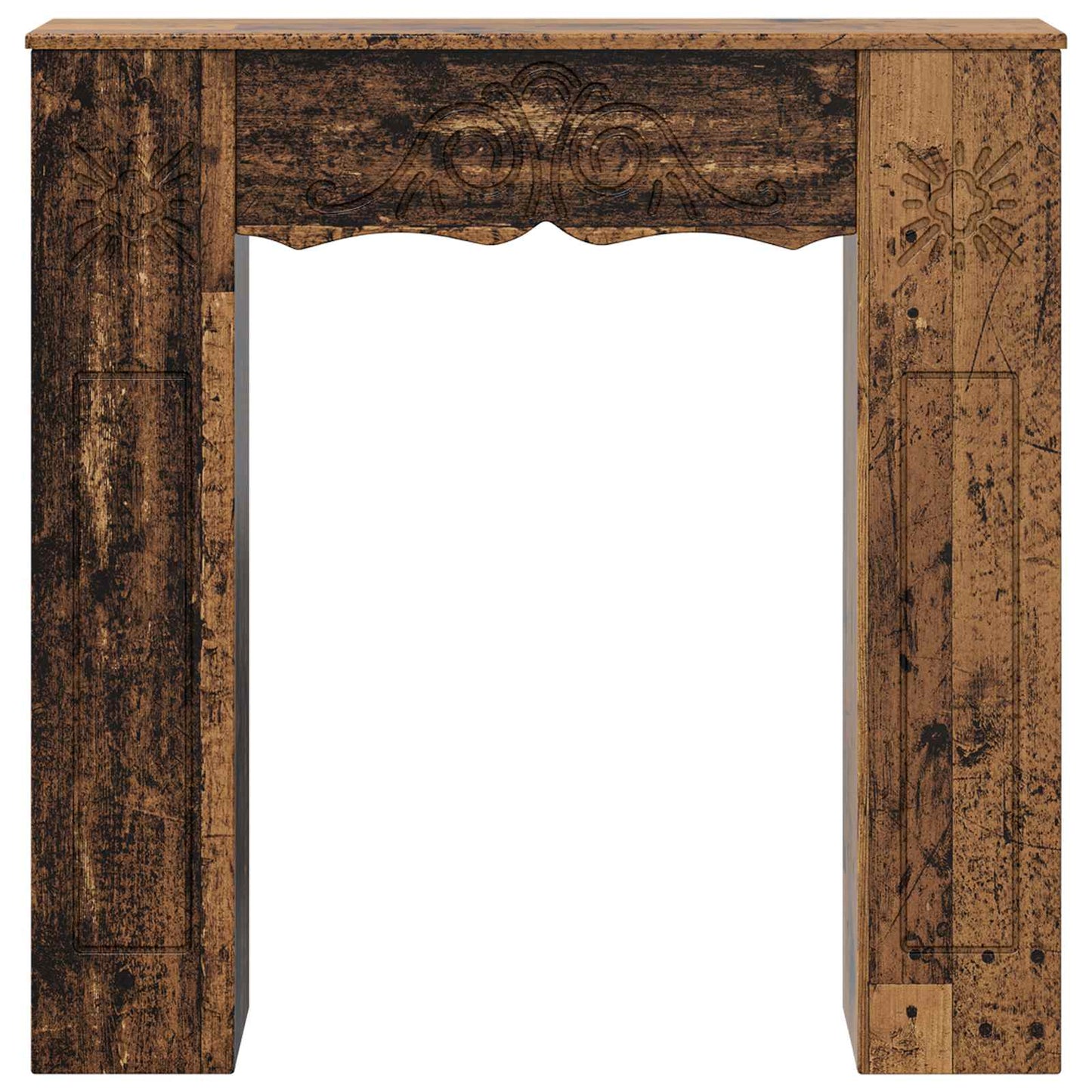 Haardomlijsting Oud hout 102 x 20 x 102 cm Bewerkt hout
