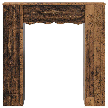 Haardomlijsting Oud hout 102 x 20 x 102 cm Bewerkt hout