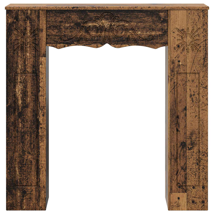 Haardomlijsting Oud hout 102 x 20 x 102 cm Bewerkt hout