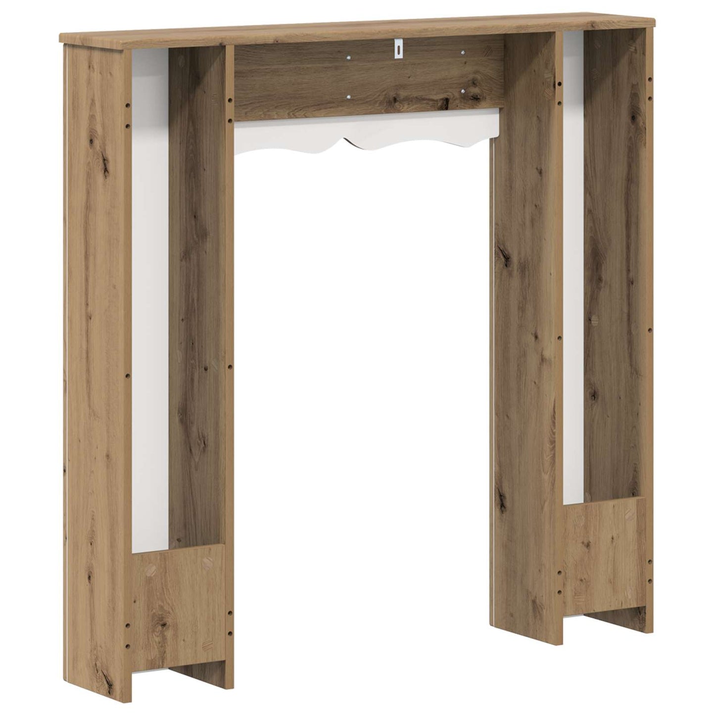 Haardomlijsting Artisanaal eiken 102 x 20 x 102 cm Bewerkt hout