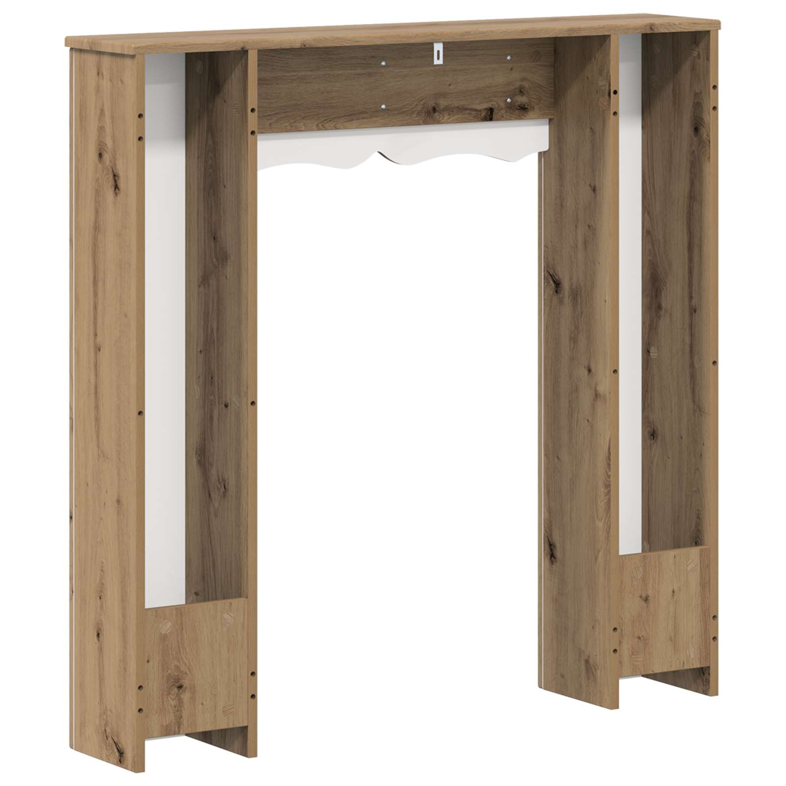Haardomlijsting Artisanaal eiken 102 x 20 x 102 cm Bewerkt hout