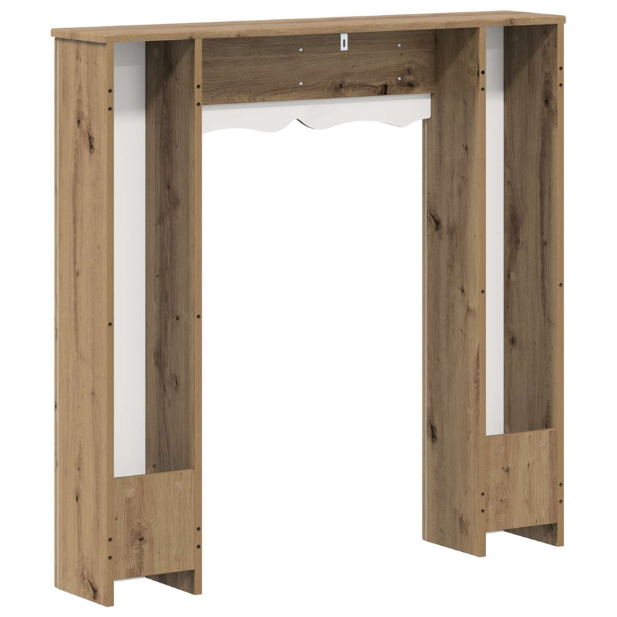 Haardomlijsting Artisanaal eiken 102 x 20 x 102 cm Bewerkt hout