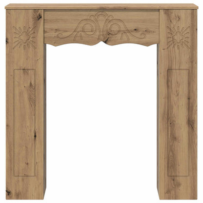 Haardomlijsting Artisanaal eiken 102 x 20 x 102 cm Bewerkt hout