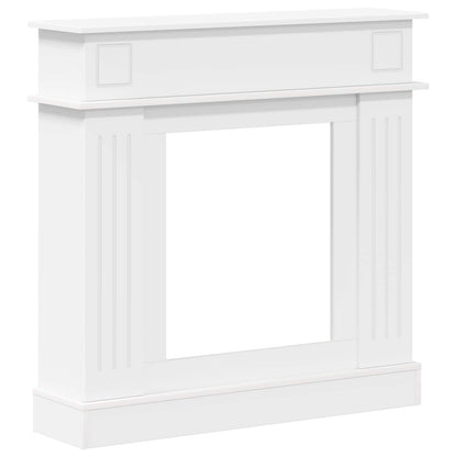 Haardomlijsting Wit 102 x 26 x 100 cm Bewerkt hout