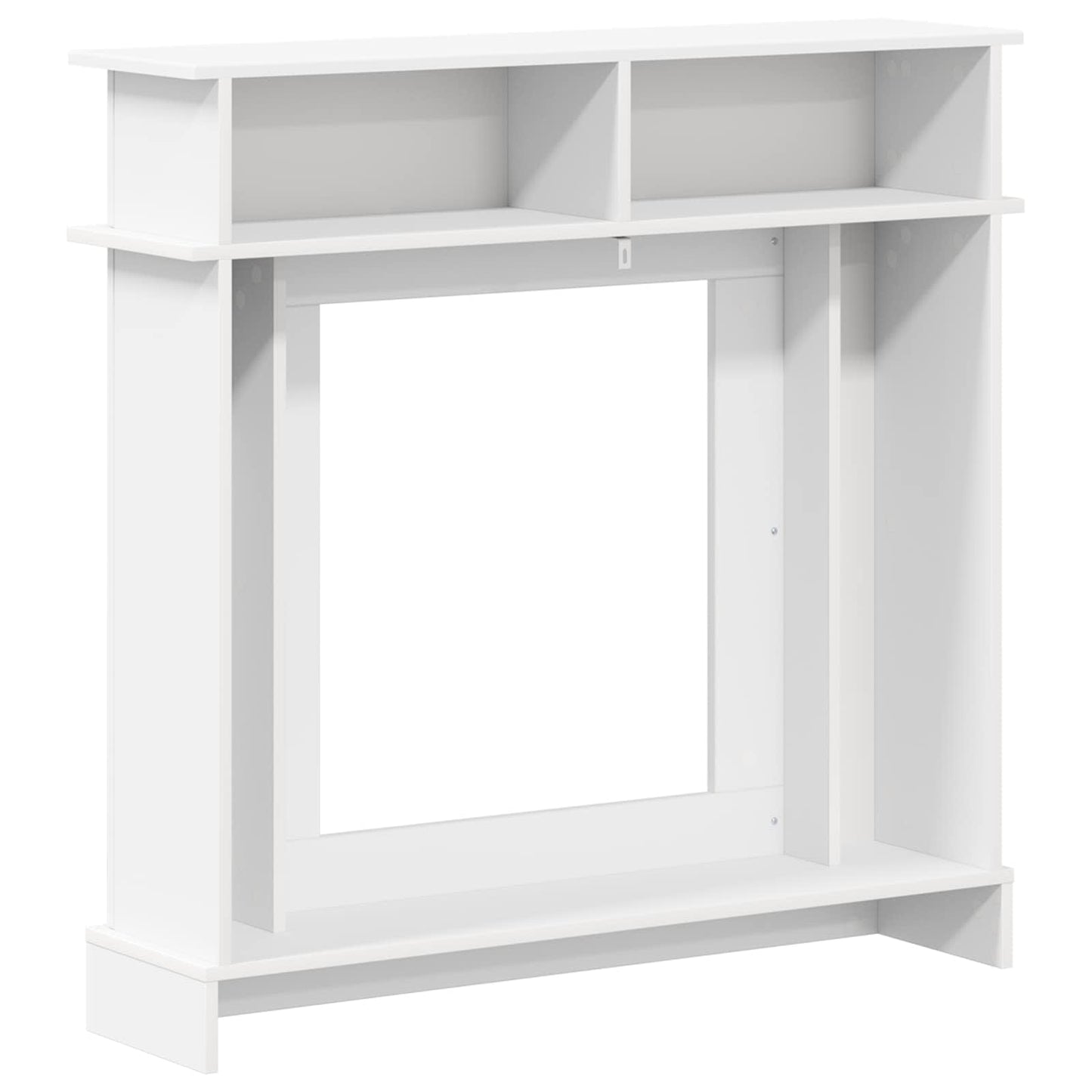 Haardomlijsting Wit 102 x 26 x 100 cm Bewerkt hout