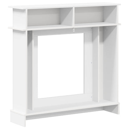 Haardomlijsting Wit 102 x 26 x 100 cm Bewerkt hout