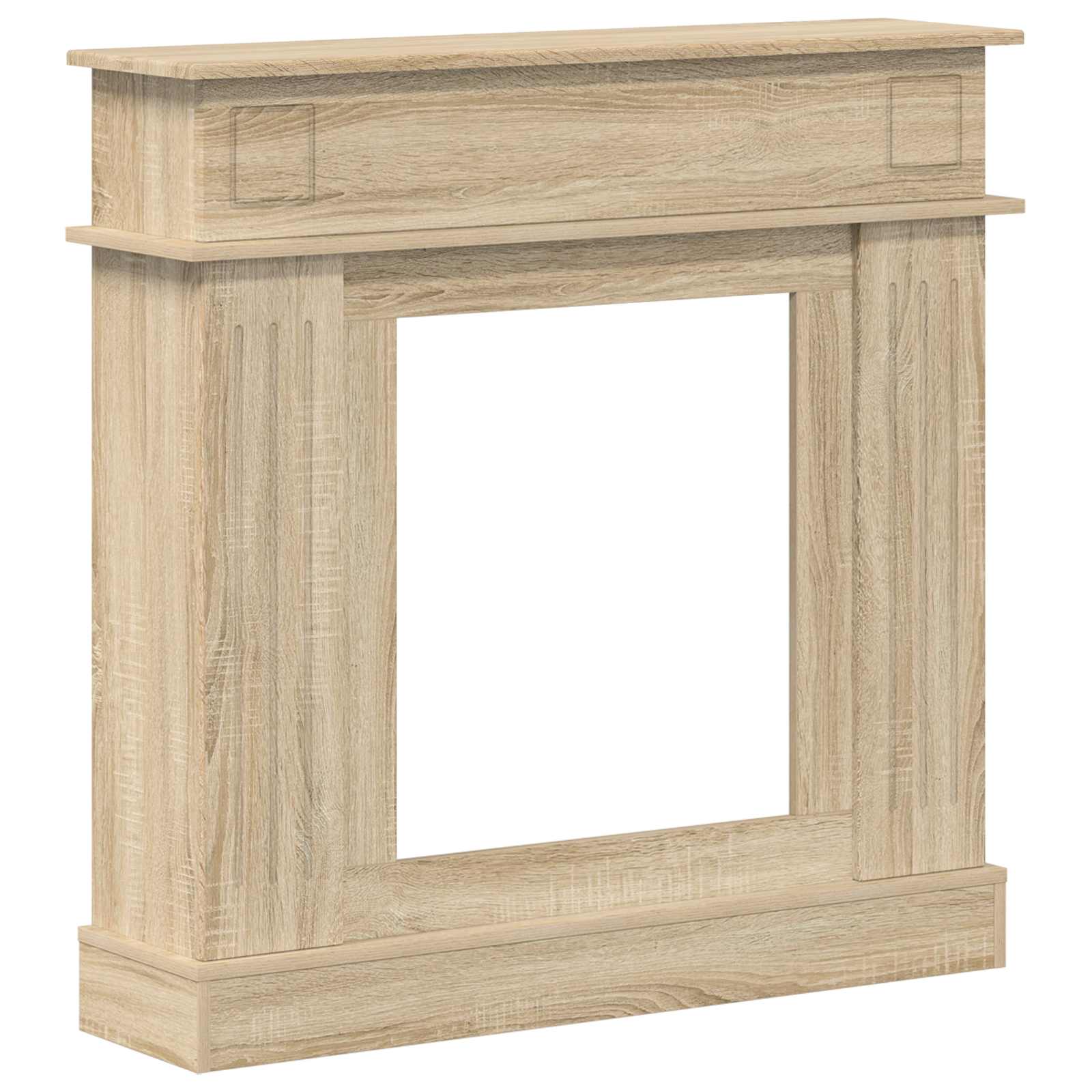 Haardomlijsting Sonoma Eiken 102 x 26 x 100 cm Bewerkt hout