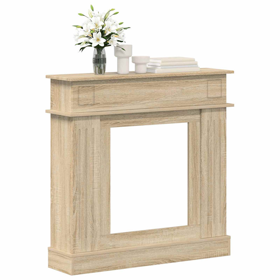 Haardomlijsting Sonoma Eiken 102 x 26 x 100 cm Bewerkt hout