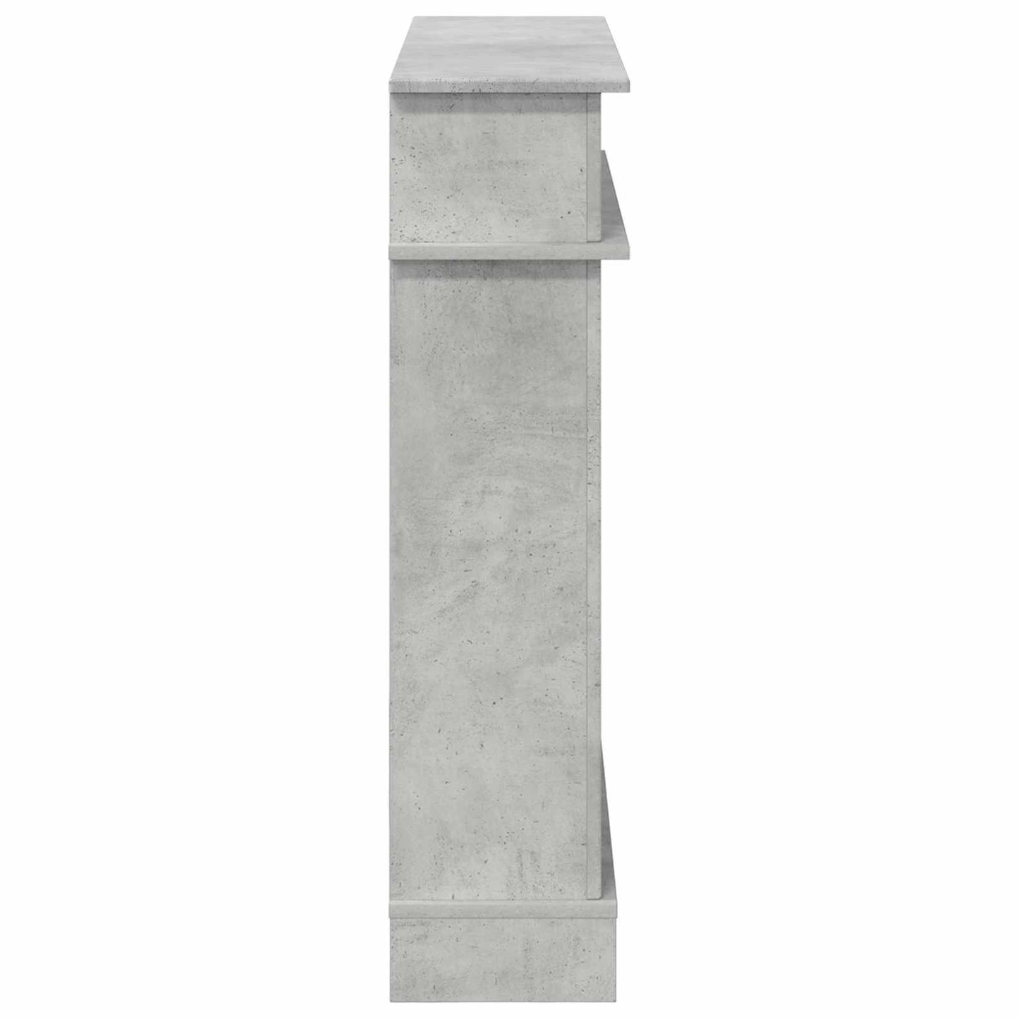 Haardomlijsting Betongrijs 102 x 26 x 100 cm Bewerkt hout