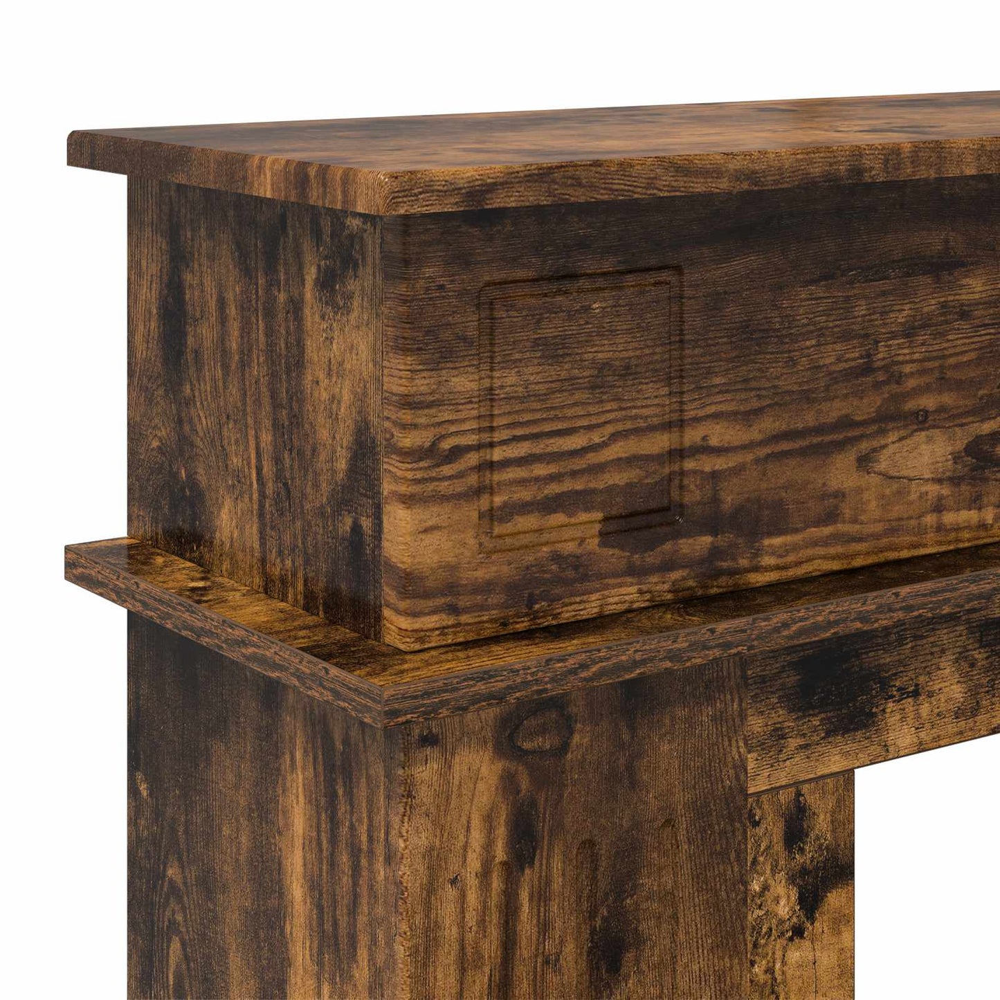 Haardomlijsting Gerookt eiken 102 x 26 x 100 cm Bewerkt hout