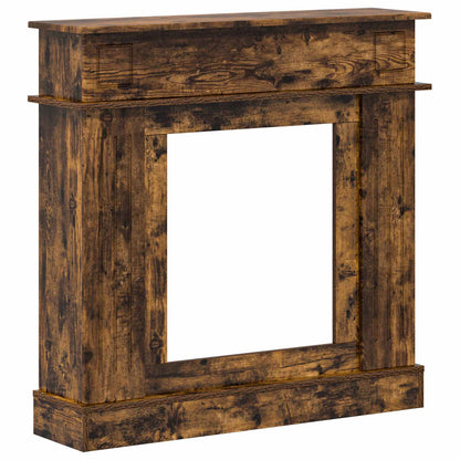Haardomlijsting Gerookt eiken 102 x 26 x 100 cm Bewerkt hout