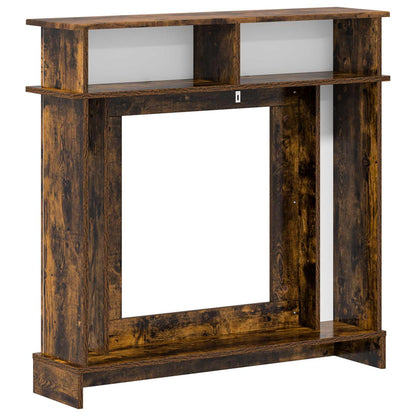 Haardomlijsting Gerookt eiken 102 x 26 x 100 cm Bewerkt hout