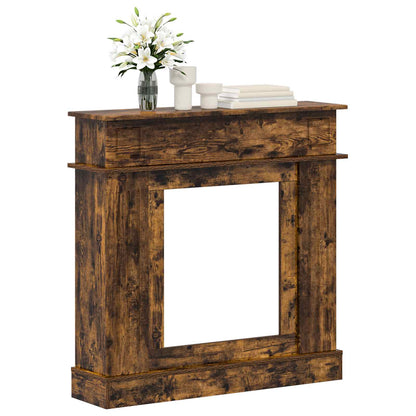 Haardomlijsting Gerookt eiken 102 x 26 x 100 cm Bewerkt hout