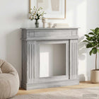 Haardomlijsting Grijs Sonoma 102x26x100 cm wandmontage