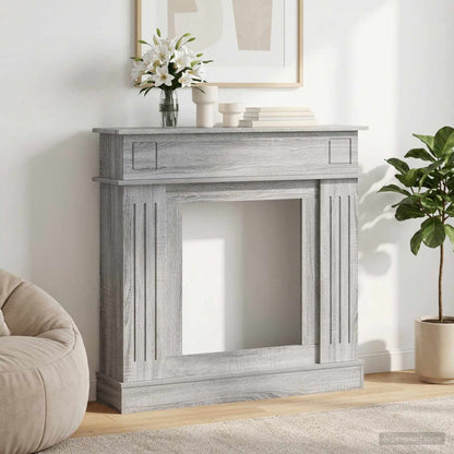 Haardomlijsting Grijs Sonoma 102 x 26 x 100 cm Bewerkt hout