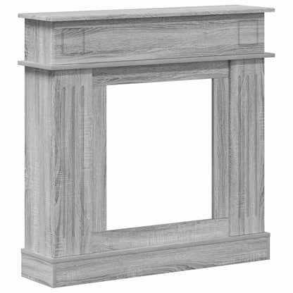 Haardomlijsting Grijs Sonoma 102 x 26 x 100 cm Bewerkt hout