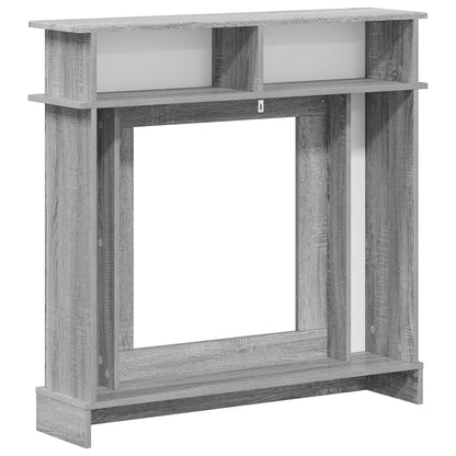 Haardomlijsting Grijs Sonoma 102 x 26 x 100 cm Bewerkt hout