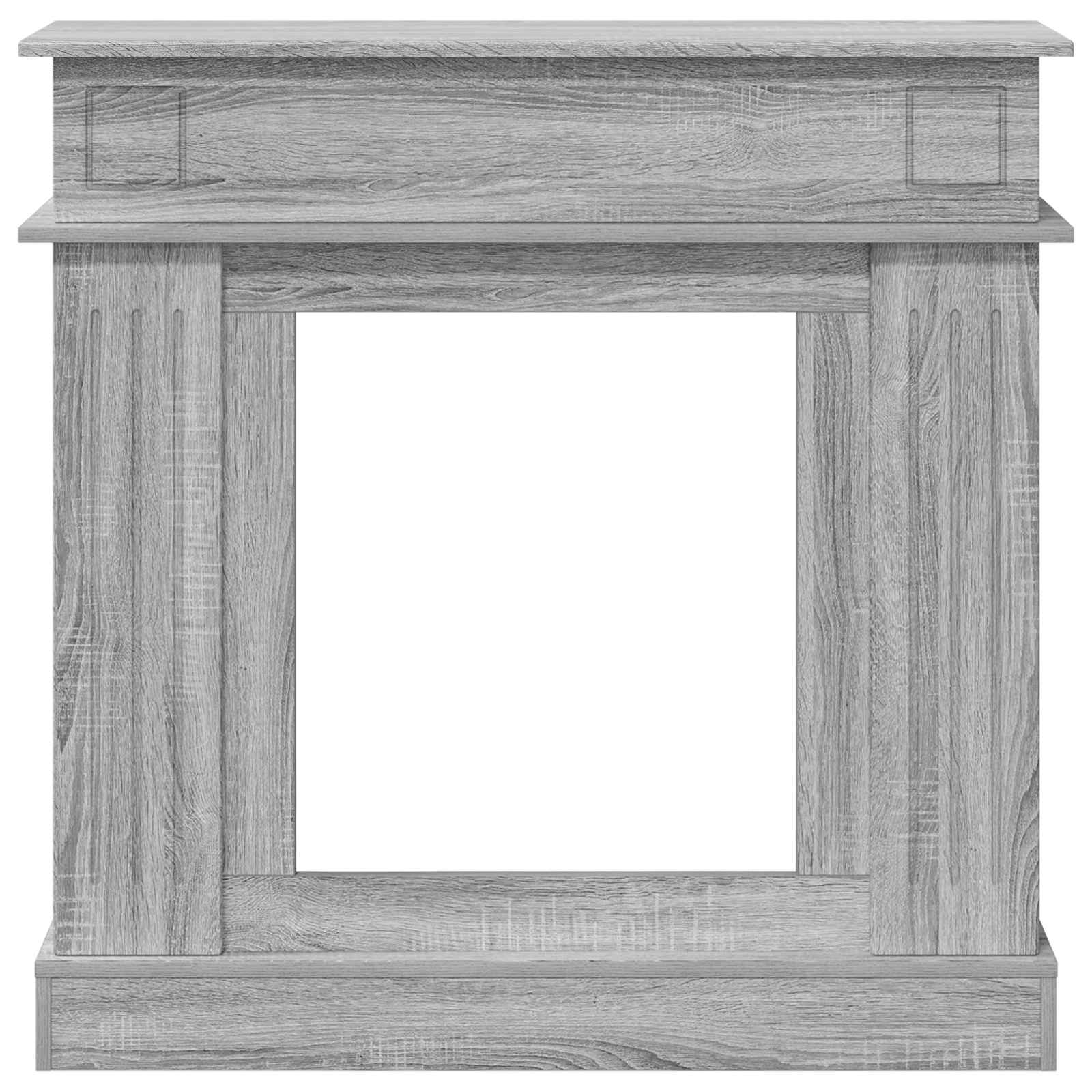 Haardomlijsting Grijs Sonoma 102 x 26 x 100 cm Bewerkt hout