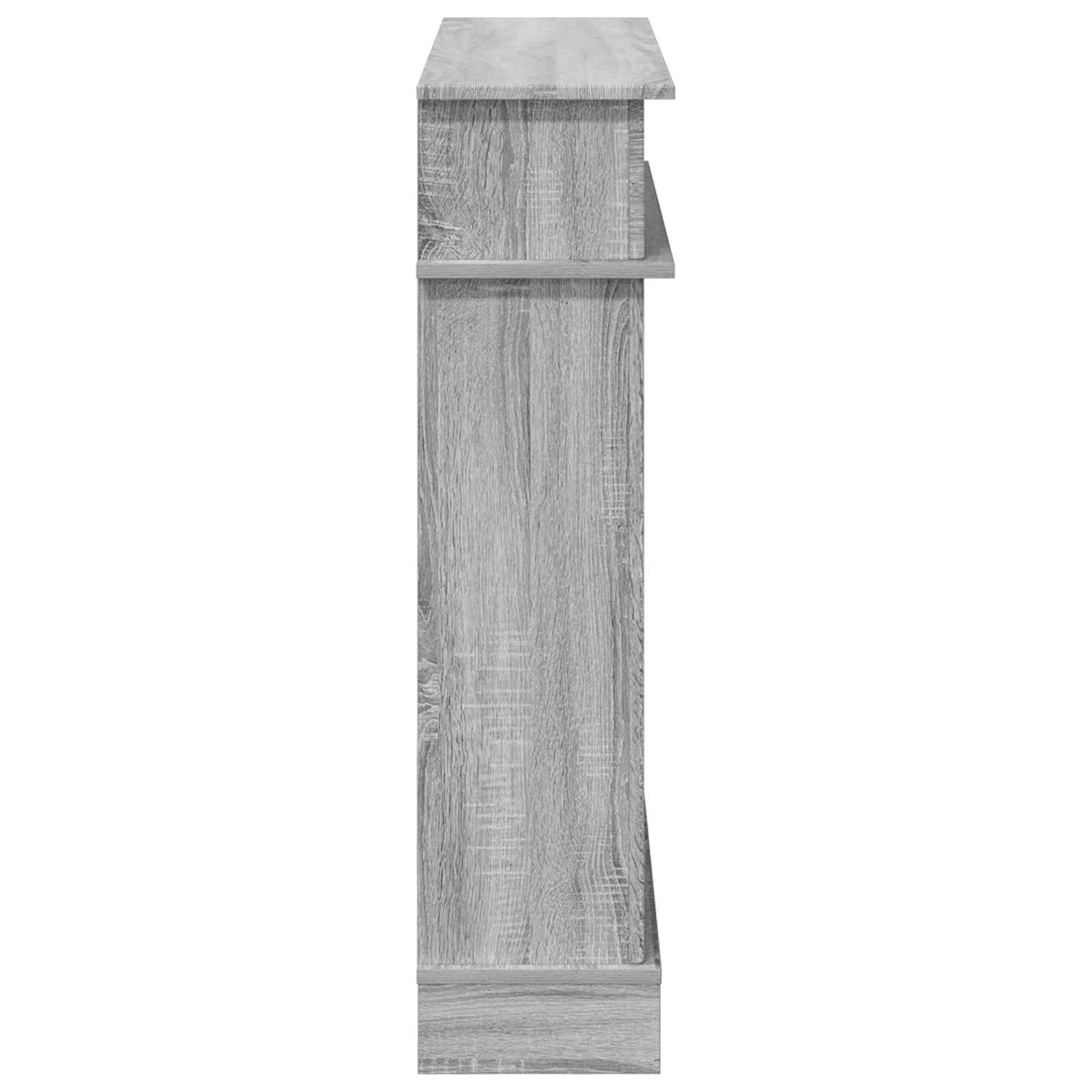 Haardomlijsting Grijs Sonoma 102 x 26 x 100 cm Bewerkt hout