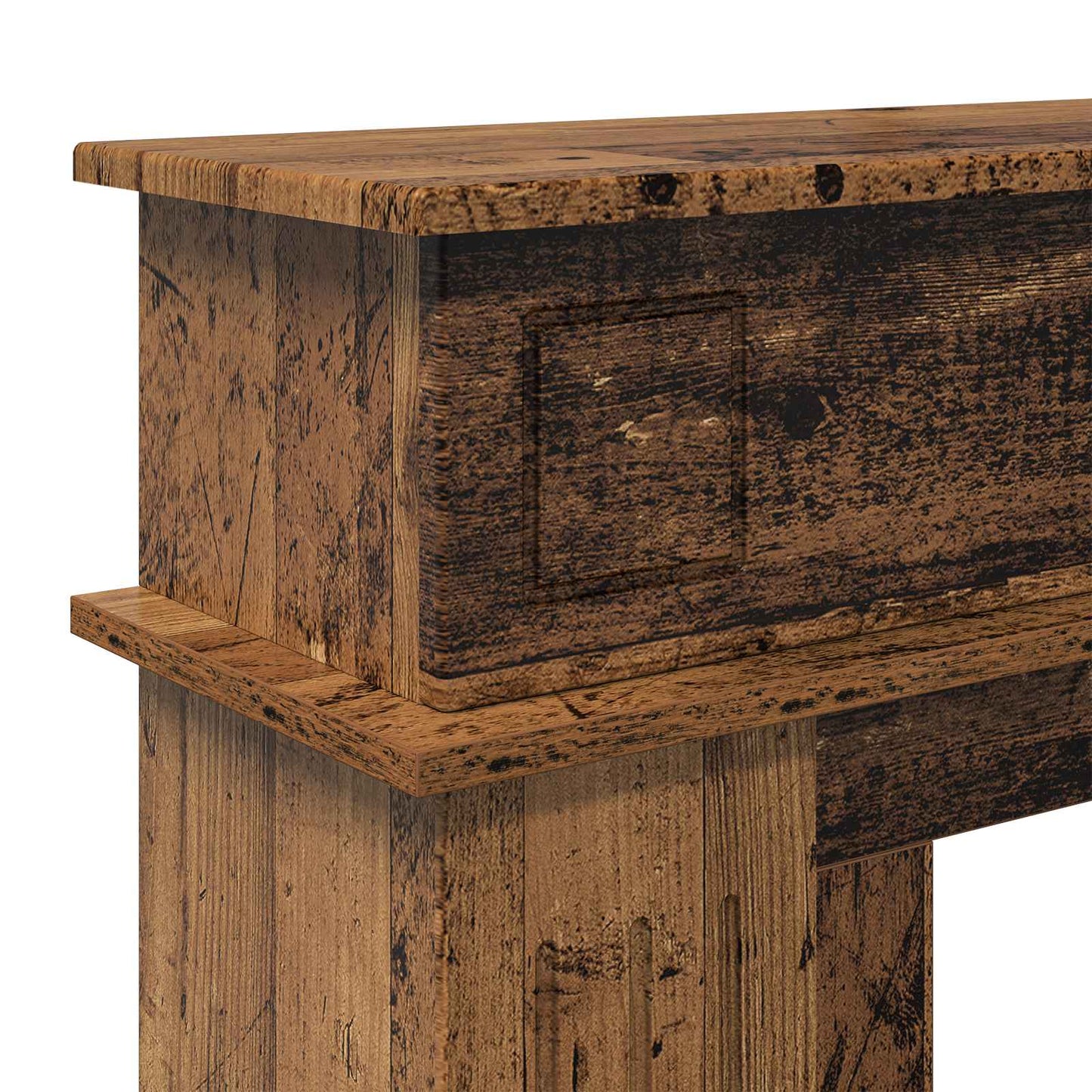 Haardomlijsting Oud hout 102 x 26 x 100 cm Bewerkt hout