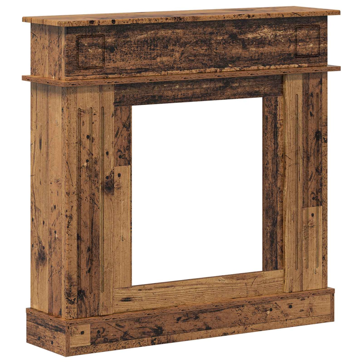 Haardomlijsting Oud hout 102 x 26 x 100 cm Bewerkt hout