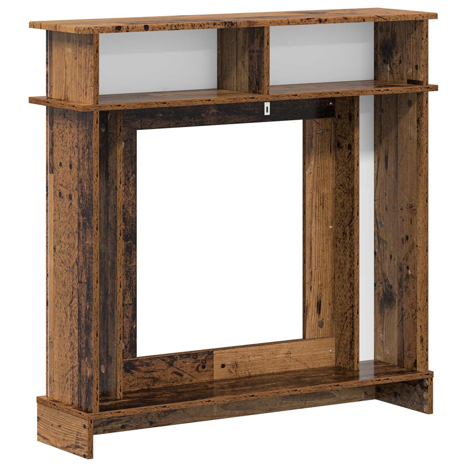 Haardomlijsting Oud hout 102 x 26 x 100 cm Bewerkt hout
