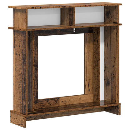 Haardomlijsting Oud hout 102 x 26 x 100 cm Bewerkt hout