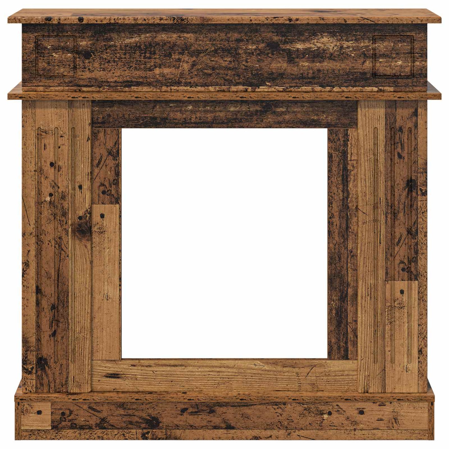 Haardomlijsting Oud hout 102 x 26 x 100 cm Bewerkt hout