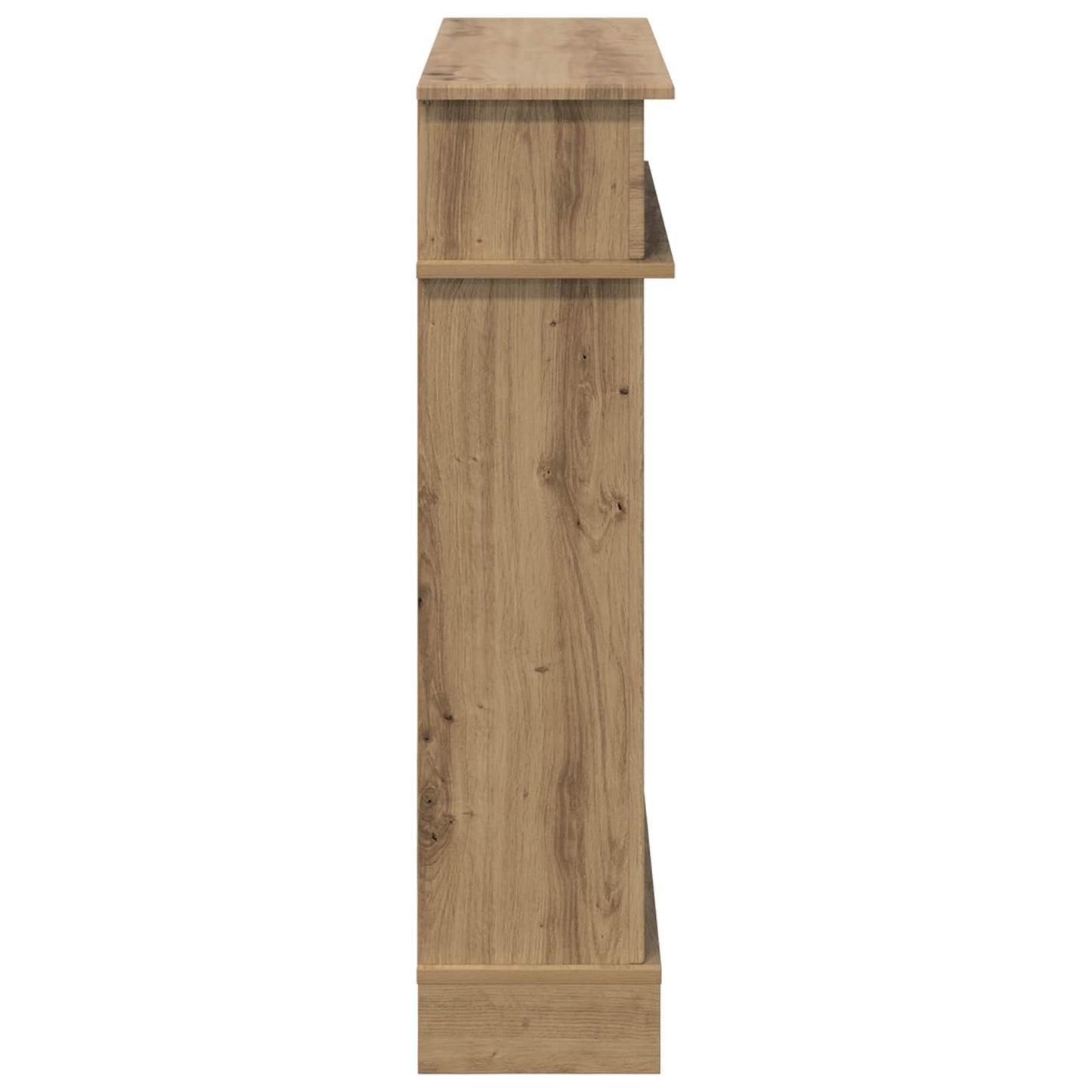 Haardomlijsting Artisanaal eiken 102 x 26 x 100 cm Bewerkt hout