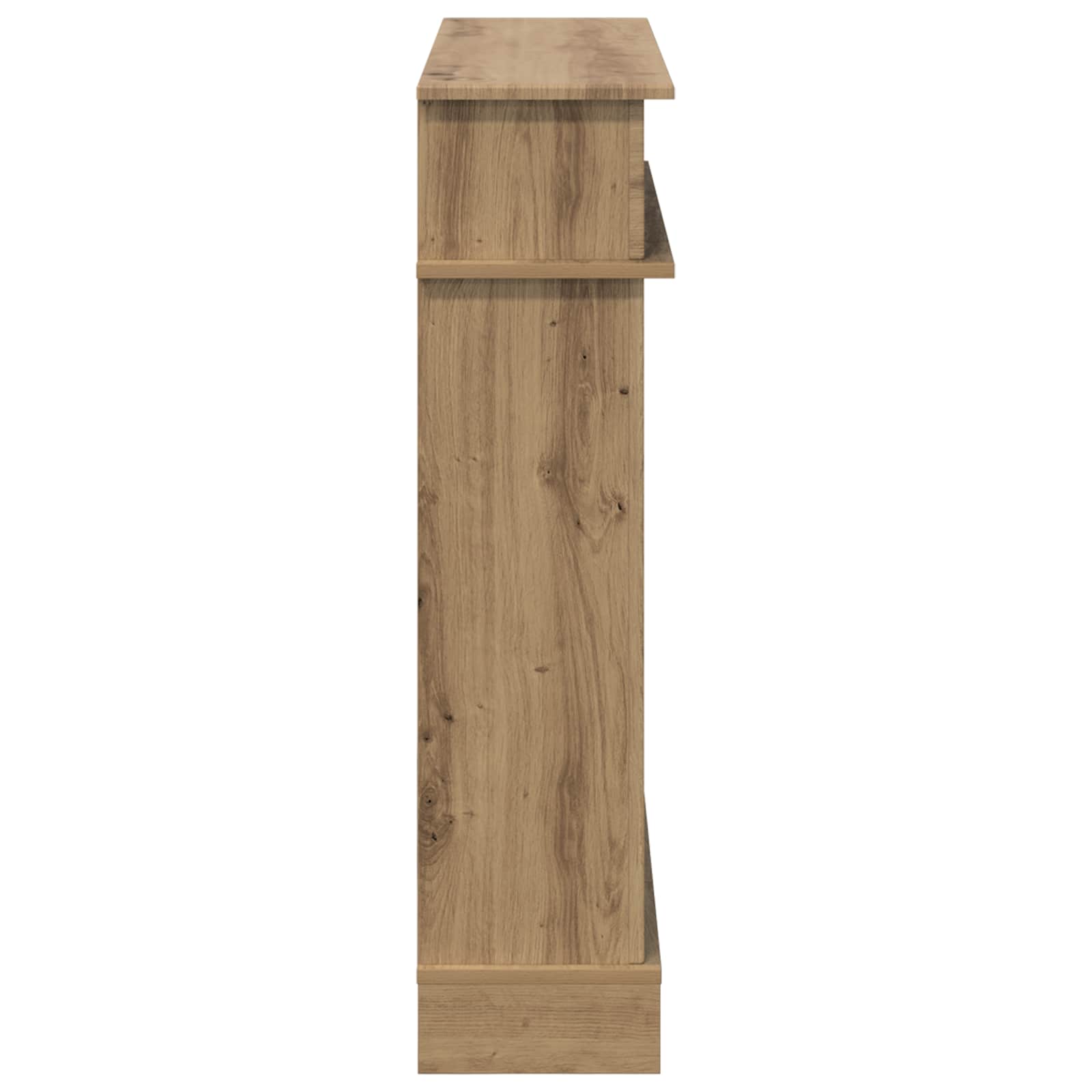 Haardomlijsting Artisanaal eiken 102 x 26 x 100 cm Bewerkt hout