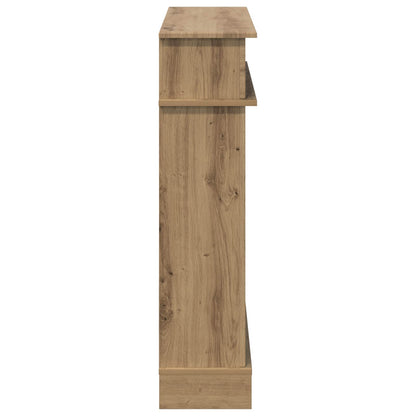 Haardomlijsting Artisanaal eiken 102 x 26 x 100 cm Bewerkt hout