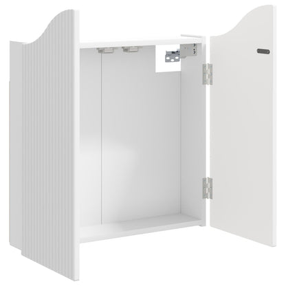 Dartbord Kabinet Wit 56 x 12 x 63 cm Bewerkt hout