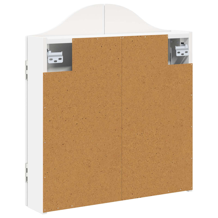 Dartbord Kabinet Wit 56 x 12 x 63 cm Bewerkt hout