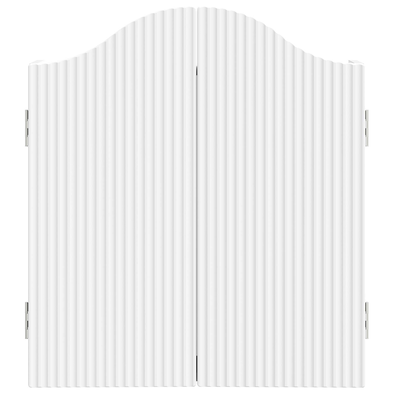 Dartbord Kabinet Wit 56 x 12 x 63 cm Bewerkt hout