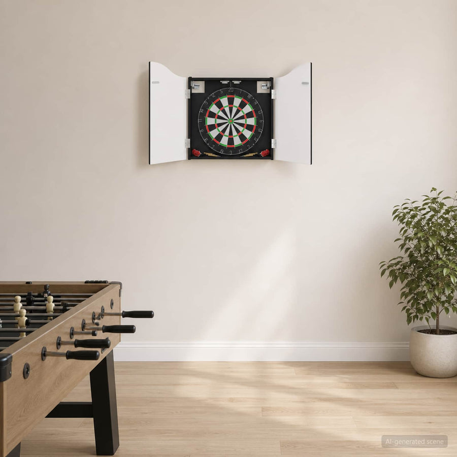 Dartbord Kabinet Zwart 56 x 12 x 63 cm Bewerkt hout