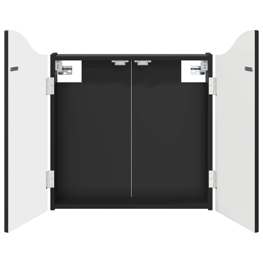 Dartbord Kabinet Zwart 56 x 12 x 63 cm Bewerkt hout