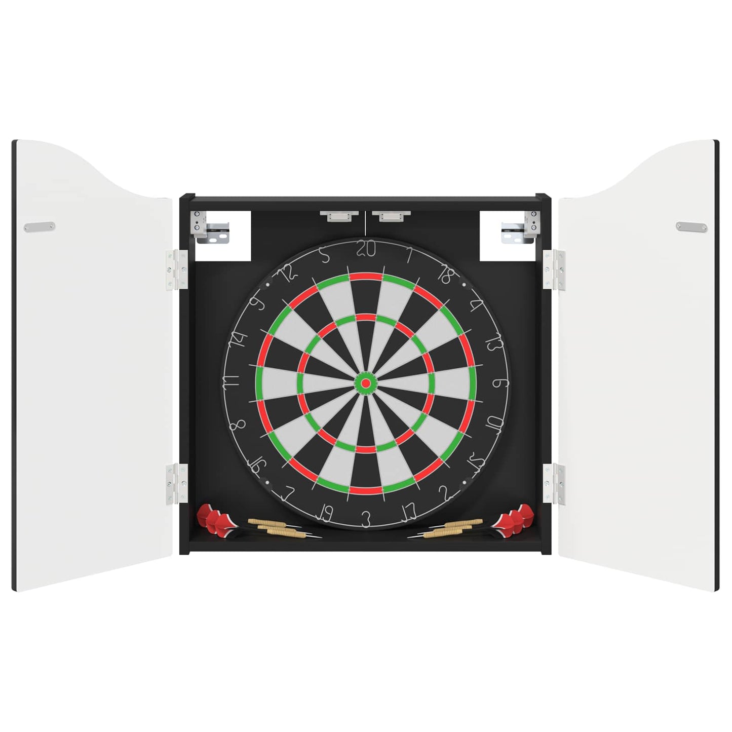 Dartbord Kabinet Zwart 56 x 12 x 63 cm Bewerkt hout