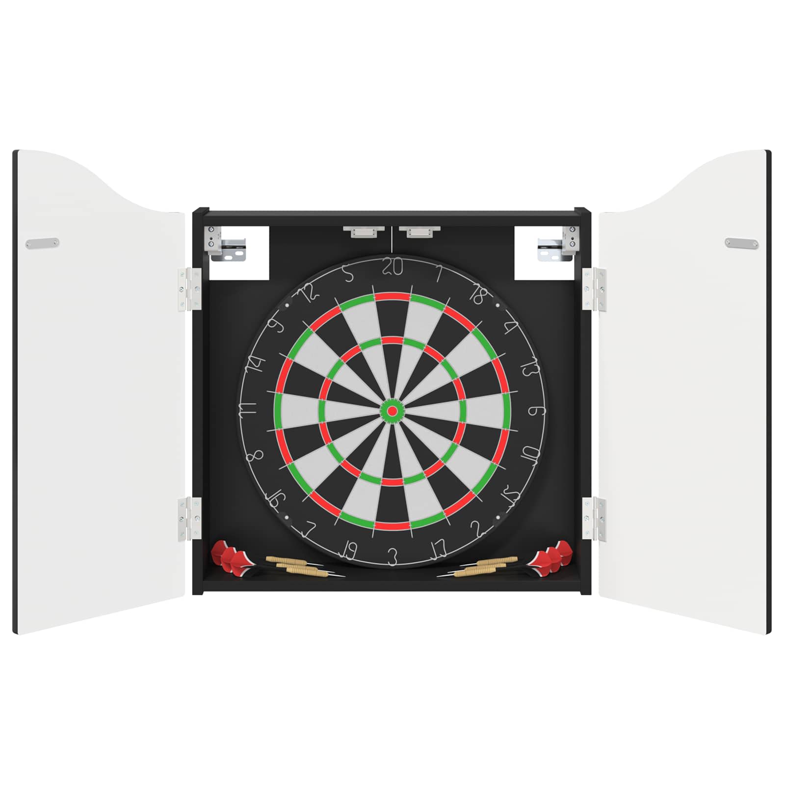 Dartbord Kabinet Zwart 56 x 12 x 63 cm Bewerkt hout