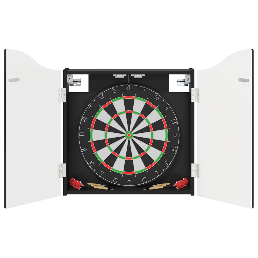 Dartbord Kabinet Zwart 56 x 12 x 63 cm Bewerkt hout