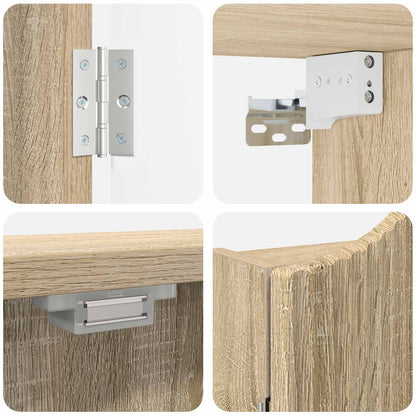 Dartbord Kabinet Sonoma Eiken 56 x 12 x 63 cm Bewerkt hout