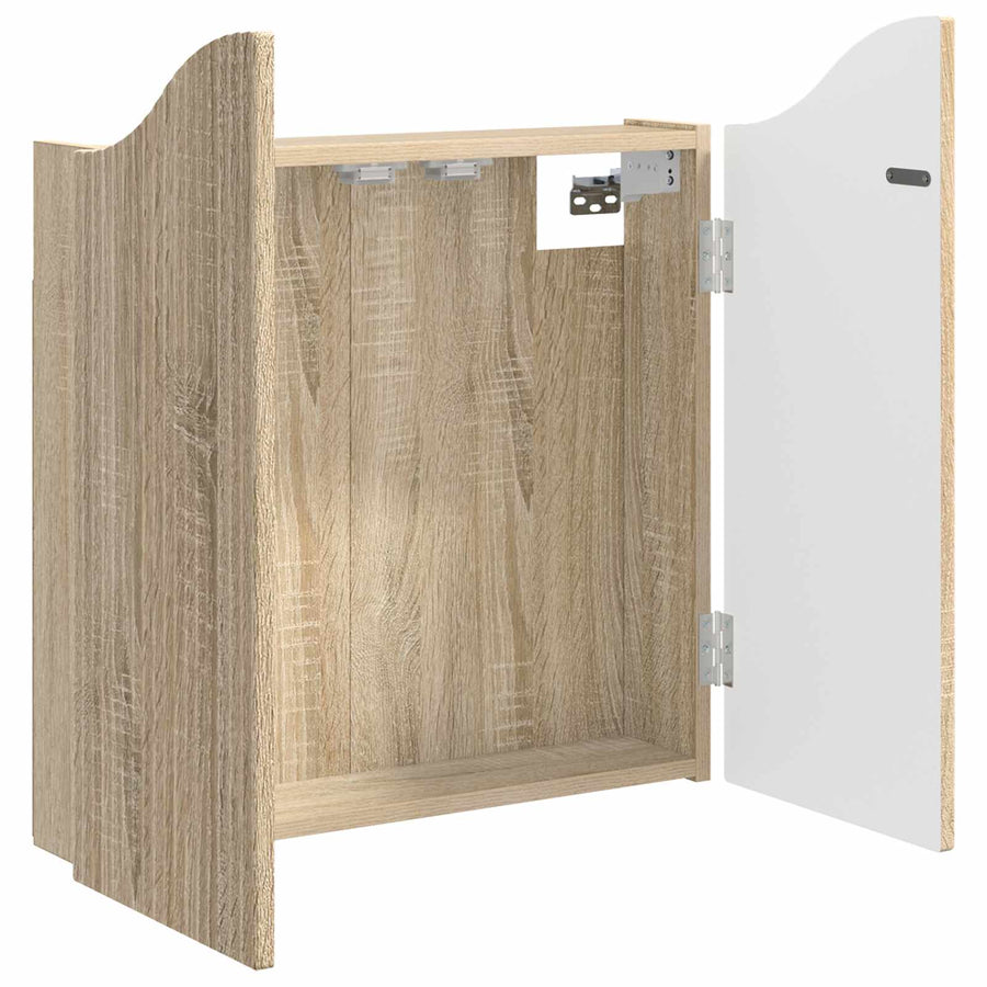 Dartbord Kabinet Sonoma Eiken 56 x 12 x 63 cm Bewerkt hout