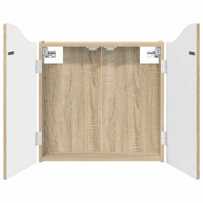 Dartbord Kabinet Sonoma Eiken 56 x 12 x 63 cm Bewerkt hout